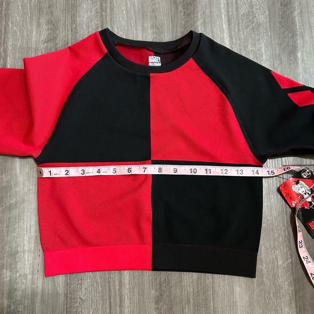 Harley Quinn Red and Black Top - Picture 10 of 10